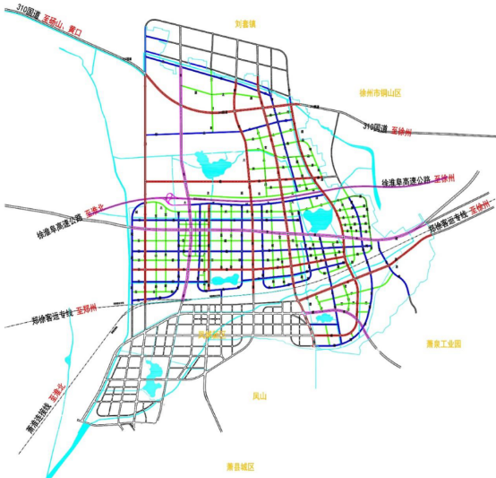 《萧县圣泉乡道路网系统专项规划(2021-2030年)》主要