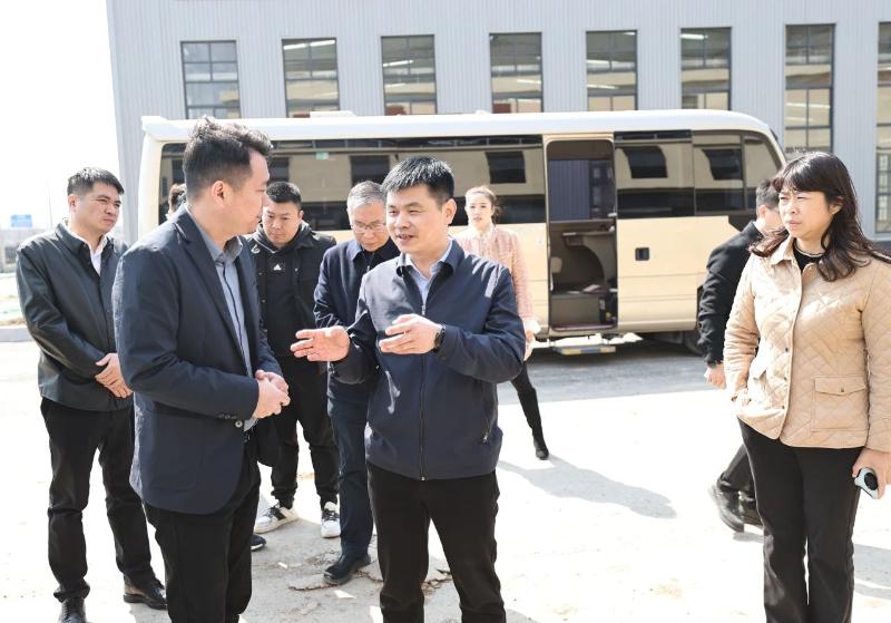 朱新华督导调研重点项目建设助力企业纾困解难支持企业做大做强