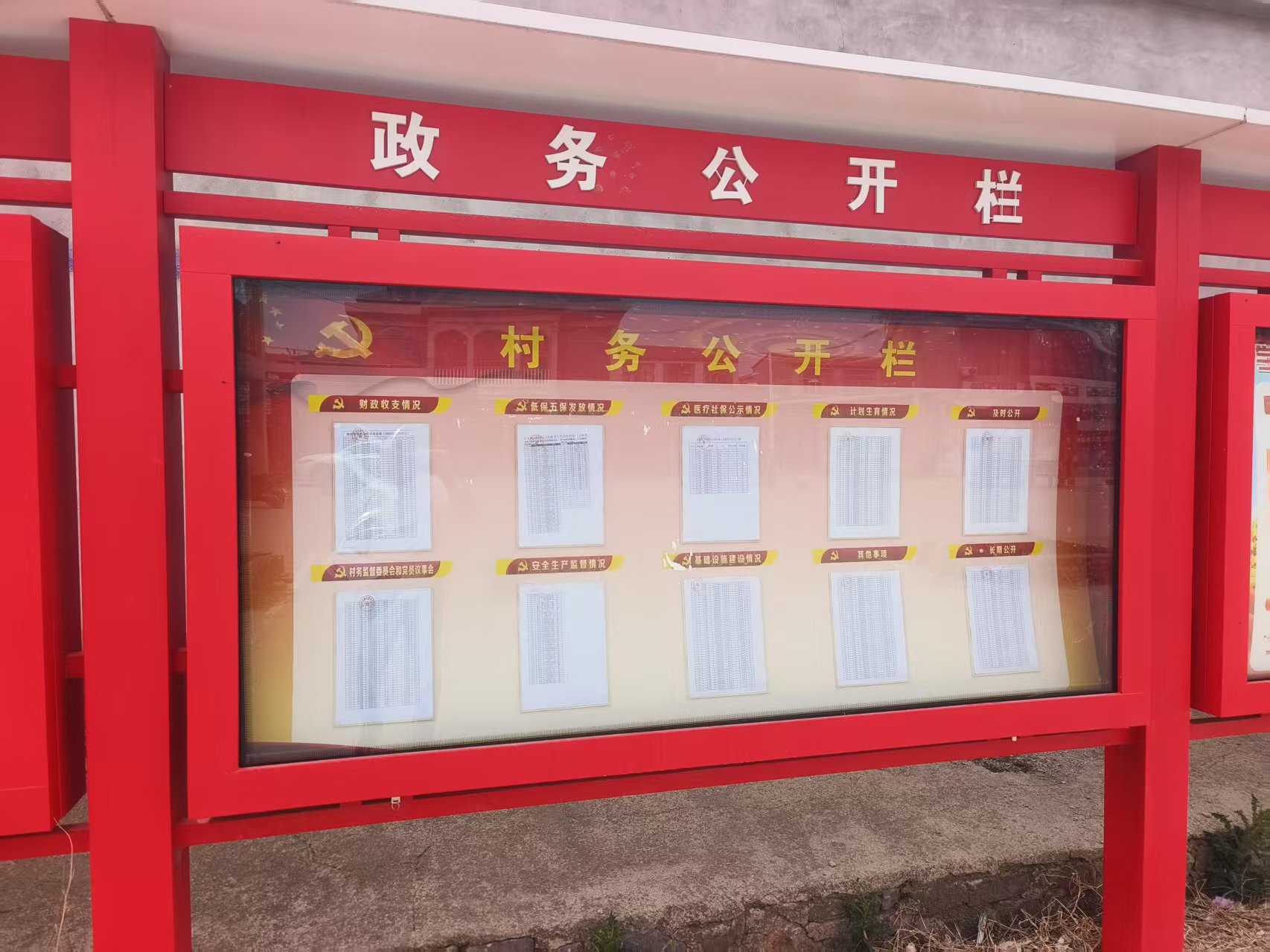 大屯镇2025年第一季度张楼行政村村务公开情况